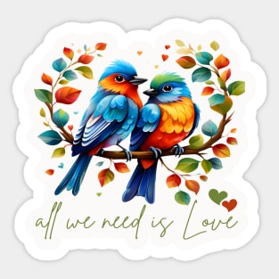 Lovebirds Harmony A Disney-Inspired Sticker